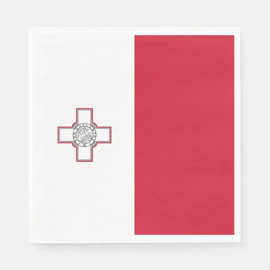Malta-vlag Servet (Voorkant)