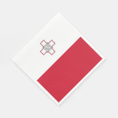 Malta-vlag Servet (Hoek)