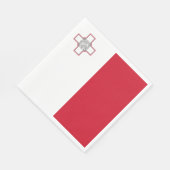 Malta-vlag Servet (Hoek)