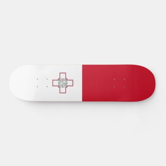 Malta-vlag Skateboard (Horizontaal)