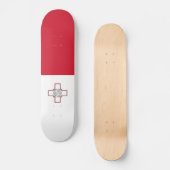 Malta-vlag Skateboard (Voorkant)