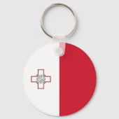 Malta Vlag Sleutelhanger (Achterkant)