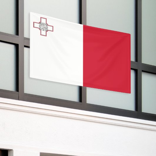 Malta-vlag Spandoek (Buitenkant Gebouw)