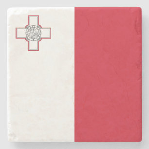 Malta Vlag Stenen Onderzetter