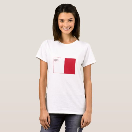Malta-vlag T-shirt (Voorkant volledig)