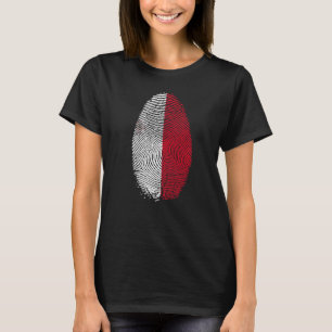 Malta Vlag Vingerprint Het staat in mijn DNA voor T-shirt