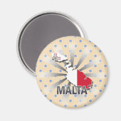 Malta Vlaggenkaart 2.0 Magneet (Voorkant / Achterkant)
