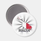 Malta Vlaggenkaart 2.0 Magneet (Voorkant / Achterkant)