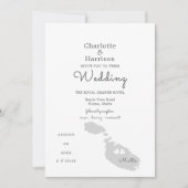 Malta Wedding Destination Invitation Kaart (Voorkant)