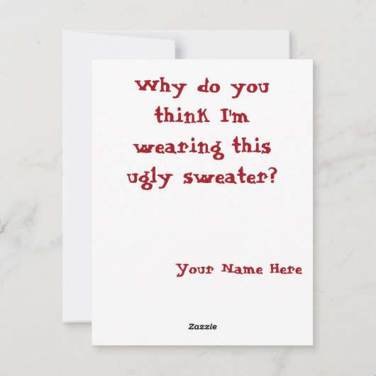 Maltais amusant dans une jolie carte de Noël (Dos)