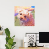 Maltais Secourt Chiot Jour 1 Poster "THE WEE ONE" (Bureau à domicile)