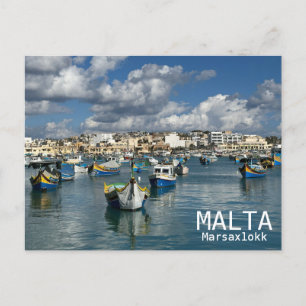 Malte - Carte postale de Marsaxlokk !