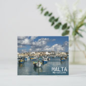 Malte - Carte postale de Marsaxlokk ! (Debout devant)