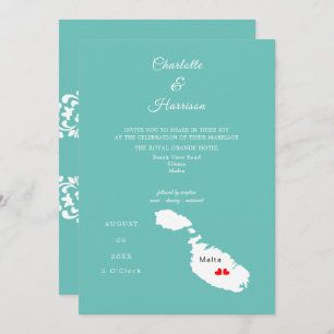 Malte Destination Mariage Invitation