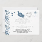 Malte Faire-part de mariage En Bleu De Malte (Dos)