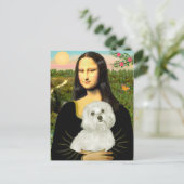 Maltees 11 - Mona Lisa Briefkaart (Staand voorkant)