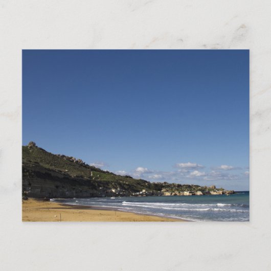Maltees Beach Briefkaart (Voorkant)