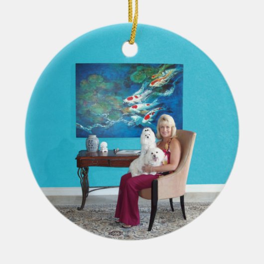 Maltees CUSTOM Ornament (Voorkant)