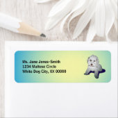 Maltees Cute Puppy Etiket (Insitu)