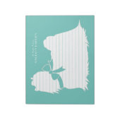 Maltees Dog Puppy Long Hair Notitieblok (Gedraaid)