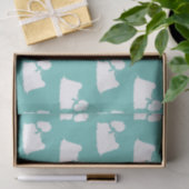 Maltees Dog Puppy Long Hair Tissuepapier (Geschenk)