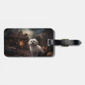 Maltees Halloween eng Bagagelabel (Achterkant horizontaal)