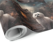 Maltees Halloween eng Cadeaupapier (Rol Hoek)