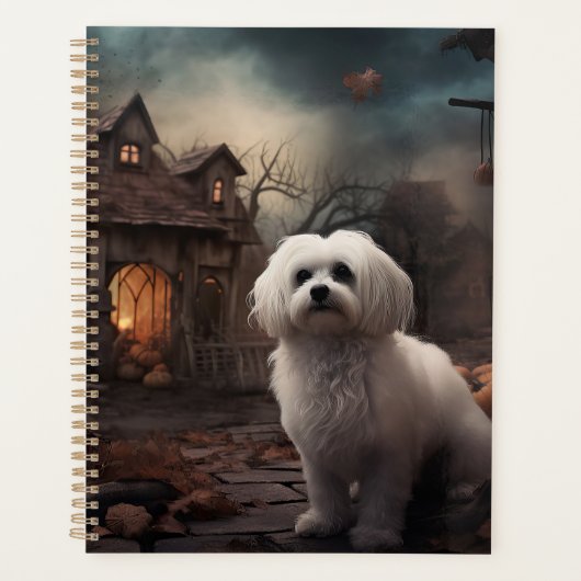 Maltees Halloween Verschrikkelijk Planner (Voorkant)