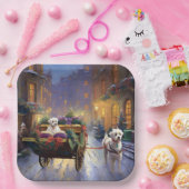 Maltees Kerstfeest Feestelijk Seizoen Papieren Bordje (Feest)