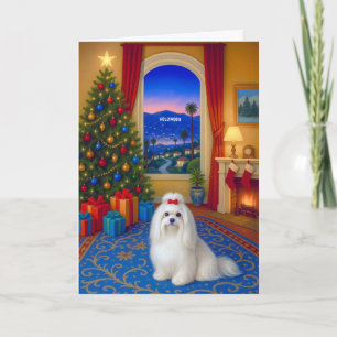 Maltees Kerstkaart Feestdagen Kaart