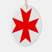 Maltees Kruis Keramisch Ornament (Rechts)