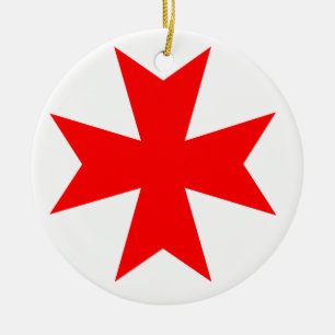 Maltees Kruis Keramisch Ornament