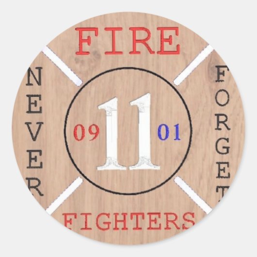 Maltees kruis - nooit vergeten ronde sticker (Voorkant)