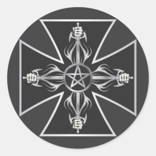 Maltees Kruis Ronde Sticker