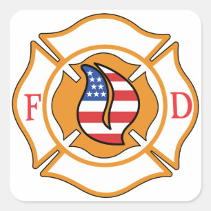 Maltees Kruis Vierkante Sticker