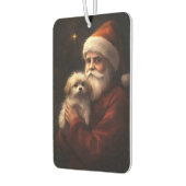 Maltees met sinterklaas feestelijke kerst luchtverfrisser (Links)