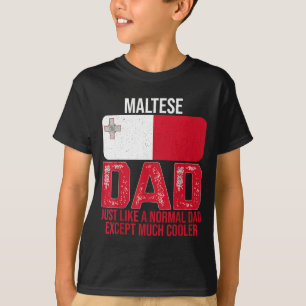 Maltees Pa Malta Vlaggenontwerp voor vader's T-shirt