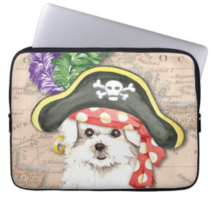 Maltees Pirate Laptop Sleeve