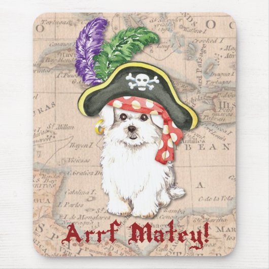 Maltees Pirate Muismat (Voorkant)