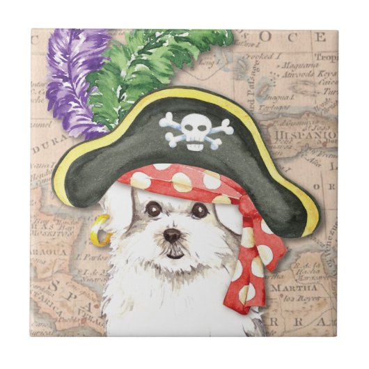 Maltees Pirate Tegeltje (Voorkant)