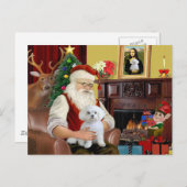 Maltees (R) Feestdagenkaart (Voorkant / Achterkant)