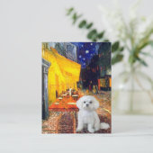 Maltees (R) - Terras Cafe Briefkaart (Staand voorkant)