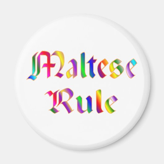 MALTEES REGEL MAGNEET (Voorkant)