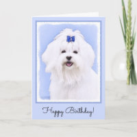 Maltees schilderen - Kute Original Dog Art