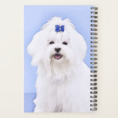 Maltees schilderen - Kute Original Dog Art Planner (Achterkant)