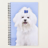 Maltees schilderen - Kute Original Dog Art Planner (Voorkant)