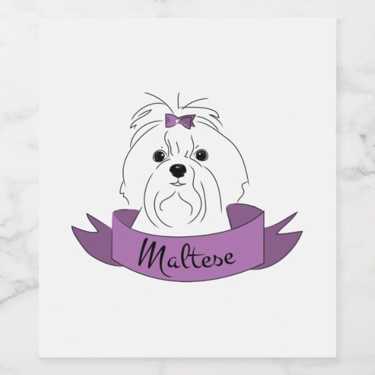 Maltees Wijn Etiket (Enkel label)