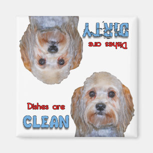Maltees Yorkie Mix Hondenliefhebbers Dishwasher Ma Magneet