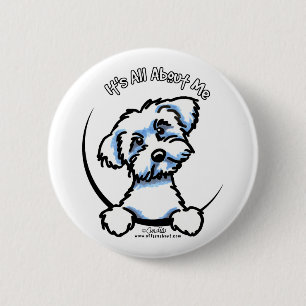 Maltees Zijn allen over me Ronde Button 5,7 Cm