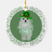 Malteeske St. Patrick's Day Keramisch Ornament (Achterkant)